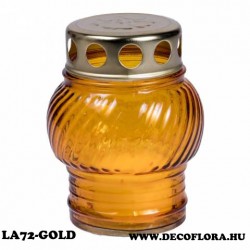 Glass lamp with metal lid LA72 - Gold