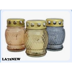 Glass lamp with metal lid LA72 - Pastel