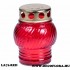 Glass lamp with metal lid LA72 - Red