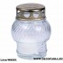 Glass lamp with metal lid LA72 - White