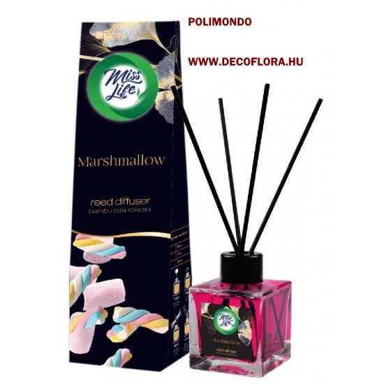Pálcikás illatosító Miss Life Mályvacukor - Marshmallow 100 ml