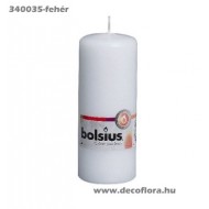 Tömbgyertya paraffin fehér 15 cm