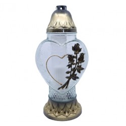 Rosary candle holder with heart Z-493 Rosary candle holder with heart Z-493