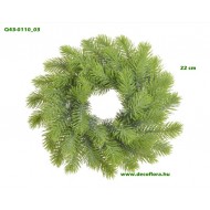 Fenyőkoszorú élethű ágakkal 22 cm Fenyőkoszorú élethű ágakkal 22 cm