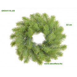 Pine wreath with lifelike branches 22 cm Pine wreath with lifelike branches 22 cm