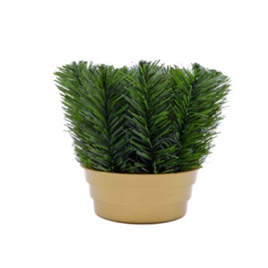 Sírtál műfenyővel 19 cm Sírtál műfenyővel 19 cm