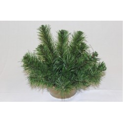 Sírtál műfenyővel - nyújtott 35 cm