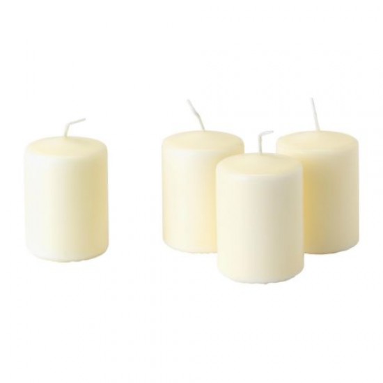 White candle 8 cm