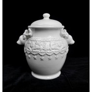 Kerámia tároló Szarvasfővel 20*14*19 cm