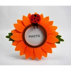 Napraforgó filc képtartó két méretben