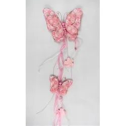 Virágos pillangó függődekoráció