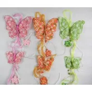 Virágos pillangó függődekoráció