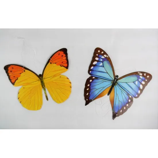 Színes pillangófüggő 20cm