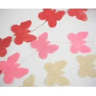 Szizál lepke girland 120 cm 8 db