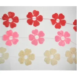 Szizál virágirland 120 cm 8 db