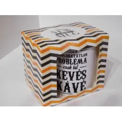 Bögre díszdobozban "Nincs megoldhatatlan probléma" ! 