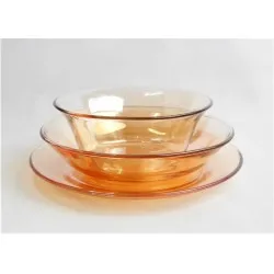 Üvegtál DIAMONDS lapos 23cm