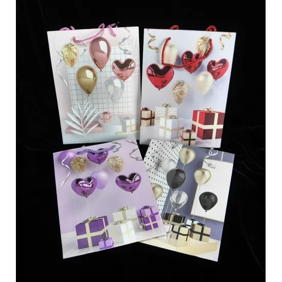 Dísztasak Lufik és szivek 2 méret