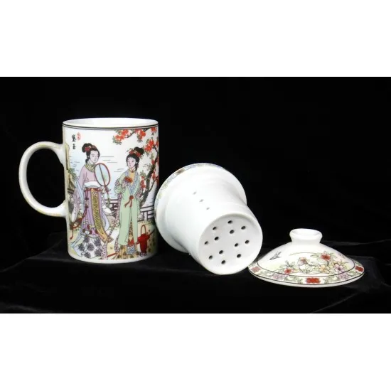 Kerámia teás bögre szűrővel