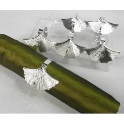 Szalvétagyűrű 6db - Ginkó