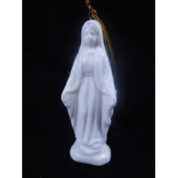 Mária, finomkerámia figura, akasztóval 9 cm