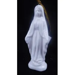 Mária, finomkerámia figura, akasztóval 9 cm