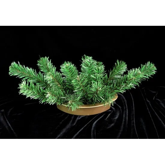 Sírtál műfenyővel ovális 20*30*55 cm