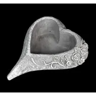 Kőszív kaspó rózsaindával 22*20*7 cm