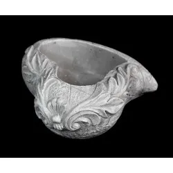 Kőszív kaspó indával 20*18*8 cm