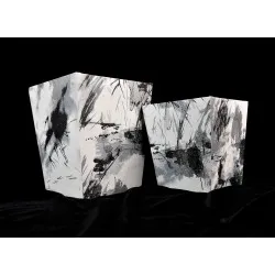 Kőhatású kaspó szett