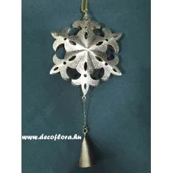 Acél függődísz-karácsonyfadísz 25 cm