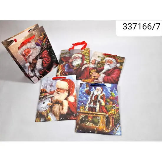 Ajándéktasak Mikulás  L méret