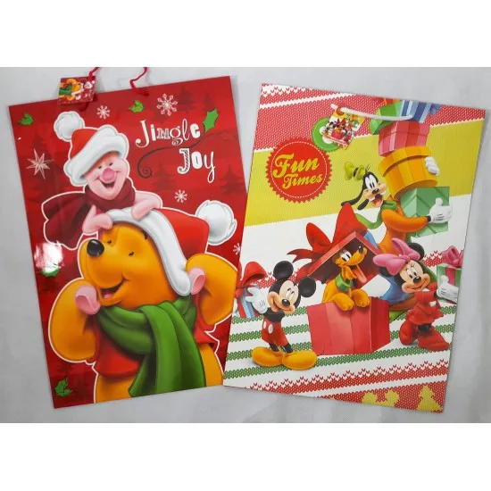 Ajándéktasak Disney Xmas óriás 46*33*10 cm