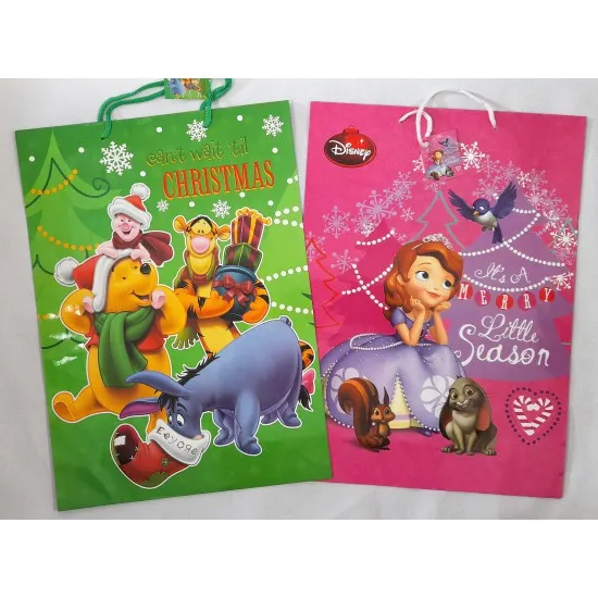 Ajándéktasak Disney Xmas óriás 46*33*10 cm