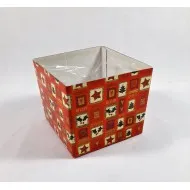 Ajándékdoboz - kaspó - bélelt 16*16cm