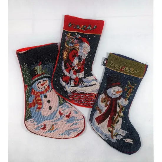 Mikulás csizma szövet 43cm