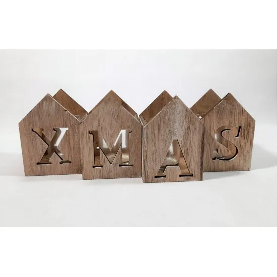 Adventi fa gyertyatartó XMAS 4 részes