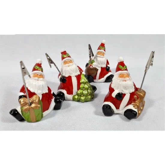 Télapó ajándékkal csipeszes fényképtartó 4féle