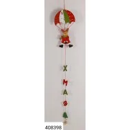 Karácsonyi függődísz fa ejtőernyős figura 55 cm
