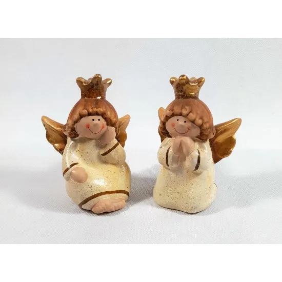 Kerámia Angyalkirálylány 13cm