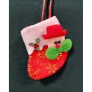 Mini Mikulás csizma filcből