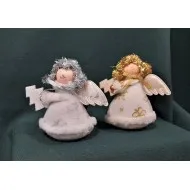 Angyalka fenyővel arany/ezüst