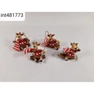 Hintázó polirezin rénszarvas 8cm