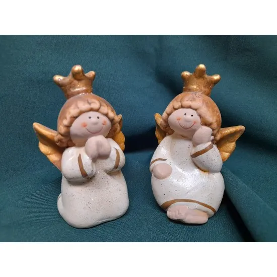 Kerámia Angyalkirálylány 13cm