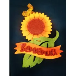 Filc napraforgó kopogtató 22cm 