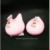 Kerámia kakas és tyúk 8,5 cm