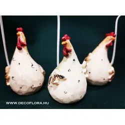 Poli kakas hosszú nyakú képtartóval 11 cm