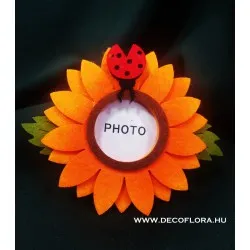 Filc napraforgó képtartó 12 cm
