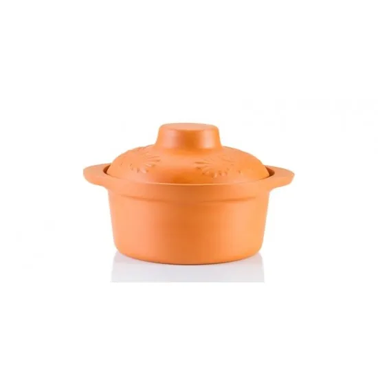 Hőálló agyag nagy lábos 5 liter 21*35 cm F7