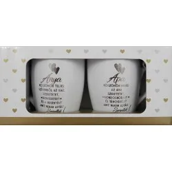 Porcelán bögre szett*2 "Anyának és Apának"